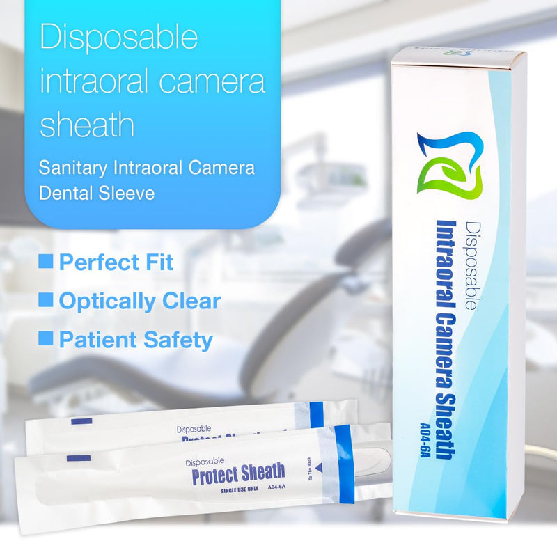 [Australia - AusPower] - 500 Pieces Intraoral Dental Camera Sleeves A04-6A Fit Most USB Intraoral Cameras DY-50,DY-40B and More 