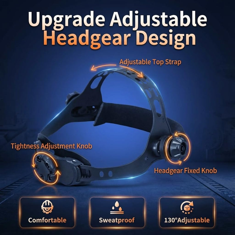 Welding Helmet Auto Darkening - True Color Wide View Welding Shield - 0.1ms Response Time- Optical Grade 1/1/1/1 - Adjustable Wide Shade for SMAW, MIG, TIG, GTAW-Lightweight for Extended Wear VH107 Flame[basic Version]