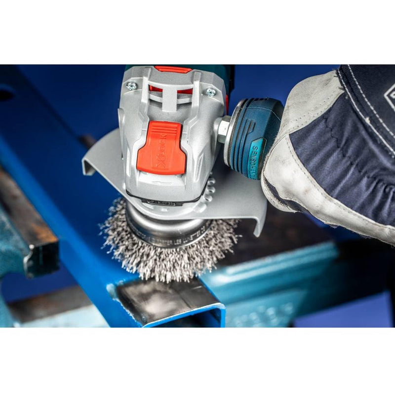 [Australia - AusPower] - PFERD Cup Brush, Diameter 75 mm, Unbraided, 0.30 mm Steel Wire, X-LOCK Socket, 43469006 - for Quick and Comfortable Tool Change ø 75mm 