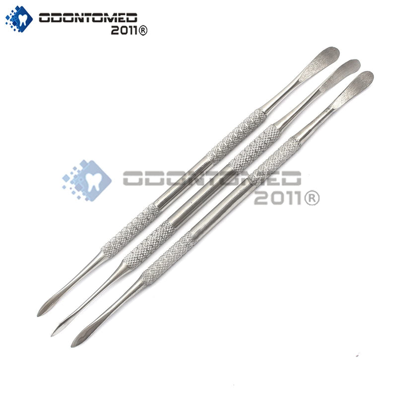 [Australia - AusPower] - OdontoMed2011 DENTAL BEALE SPATULA DOUBLE ENDED WAX MIXING CARVERS STAINLESS STEEL LAB 3 PIECES '7-A INSTRUMENTS ODM 