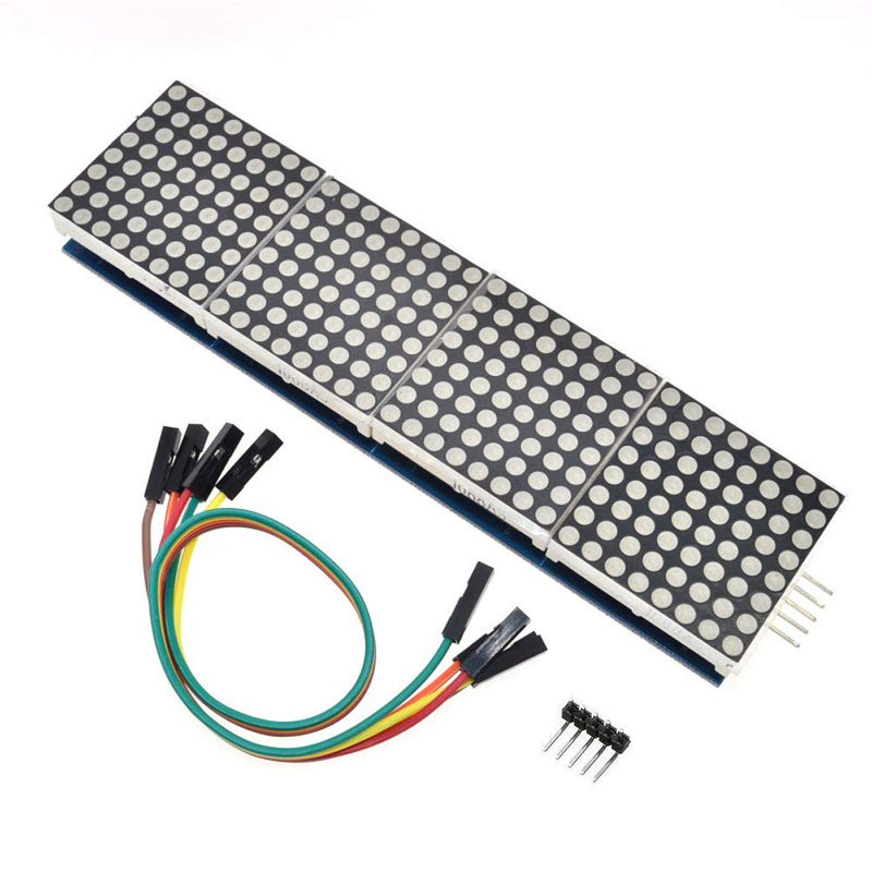 8x32 Dot Matrix Single Green Light MCU Control LED Display Module for Arduino/MCU/51/AVR/STM32/Raspberry Pi