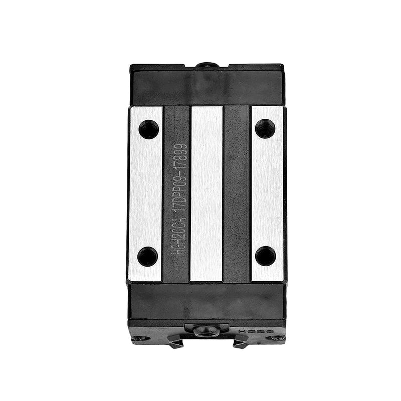 [Australia - AusPower] - [2 Pack] HGR20/HGH20 200mm/ 7-7/8'' Linear Sliding Rail Guide with 4 HGH20CA Linear Bearing Sliding Carriage Block for 3D Printer, CNC Machine and Routers (200mm, HGR20/HGH20) 