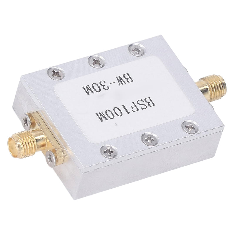 FM Band Stop Filter, 1-3000Mhz Operating Frequency, Stop Band 76-120Mhz Anti-Interference Passive Notch Filter, Broadcast FM Block Filter, To Suppress Specific Frequency Band Signal