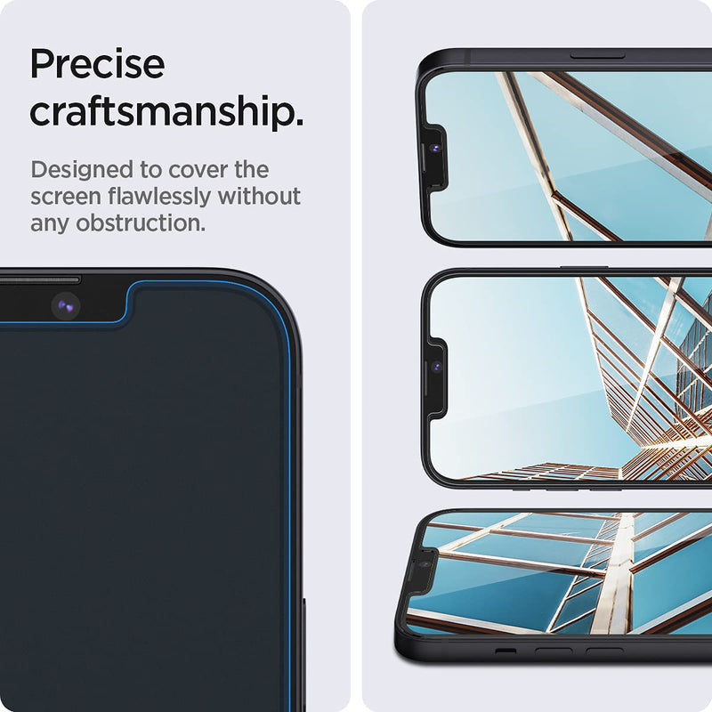 [Australia - AusPower] - Spigen Tempered Glass Screen Protector [GlasTR EZ FIT] designed for iPhone 14 / iPhone 13 Pro/iPhone 13 [2 Pack] 