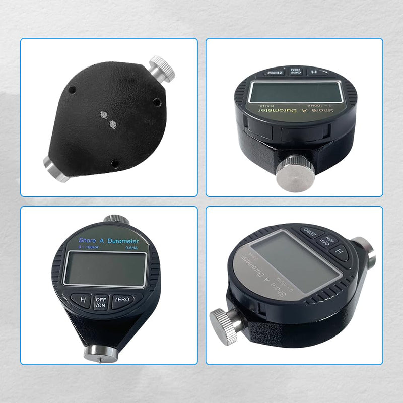 [Australia - AusPower] - Shore A Hardness Tester 0-100HA - Digital Durometer Gauge for Rubber, Tires, Elastomers & Plastics, ASTM D2240 ISO 7619 Compliance, Large LCD, NIST Certificate, 5-Year Warranty 