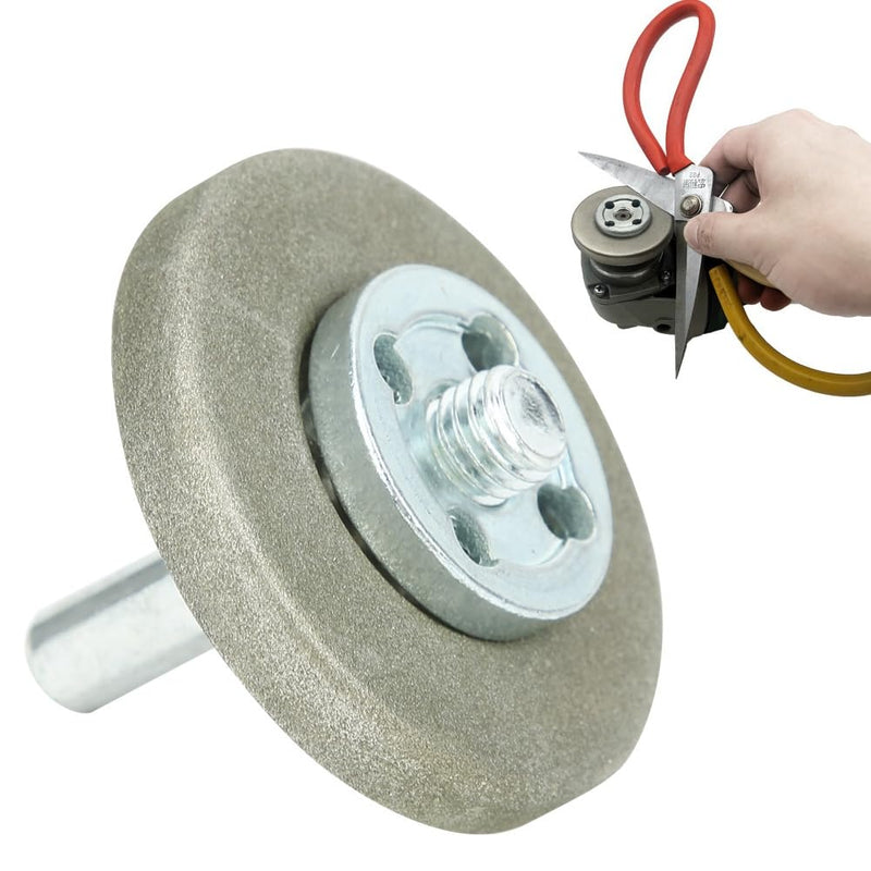[Australia - AusPower] - Grinding Wheel 2.2 Inch Diameter Grinding Wheel Diamond Stainless Steel Grinding Stone for Planer Tool Drill Scissors (360 Mesh) 