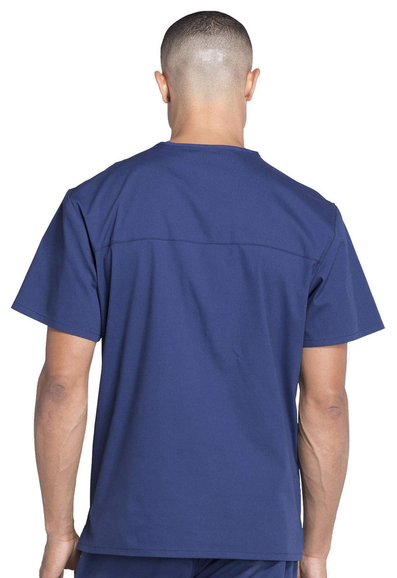 [Australia - AusPower] - Cherokee Scrubs for Men Workwear Professionals V-Neck Four-Pocket Scrub Top WW695 Large Navy 