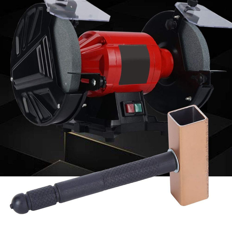 Diamond Dresser 105mm Grinding Stone Dresser Dressing Stone for Grinding Wheels Bench Grinder Tool with Non-Slip Handle (101301 Chest of Drawers with Black Handle, Small) 101301 Chest of Drawers with Black Handle, Small