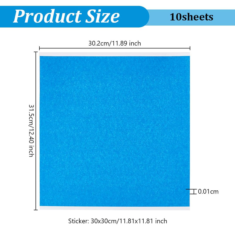 OLYCRAFT 20 Sheet Painters Tape for 3D Printers 11.8x11.8 inch 3D Printer Paper Sheets High Adhesive Sticker Tape Build Tape for 3D Printer Hot Bed Art Lab Labeling Classroom Decorations