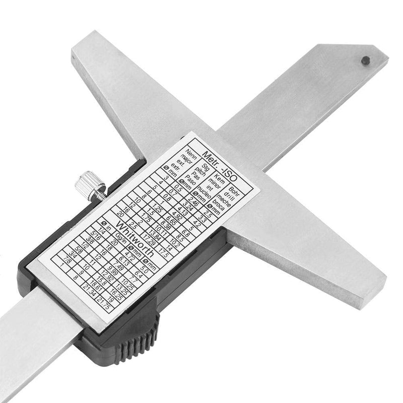 6 Inch Digital Depth Gauge Stainless Steel Digital Height Gauge Electronic Depth Measuring Caliper Ruler with 0-150 mm Measuring Range 0.01 mm Precision for DIY Measurements