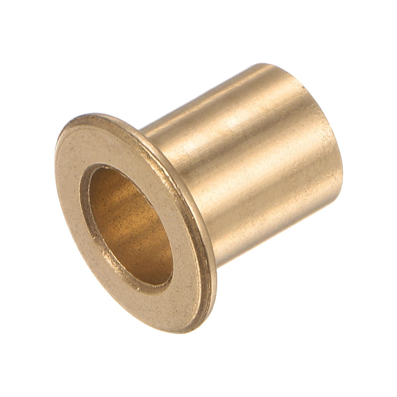 [Australia - AusPower] - 2pcs Flange Bearing Sleeve 8mm Bore 10mm OD 15mm Length 1.2mm Flange Thickness Bronze Bushing Self Lubricating Bushings Sleeve for Industrial Equipment 8mm x 10mm x 15mm 2 
