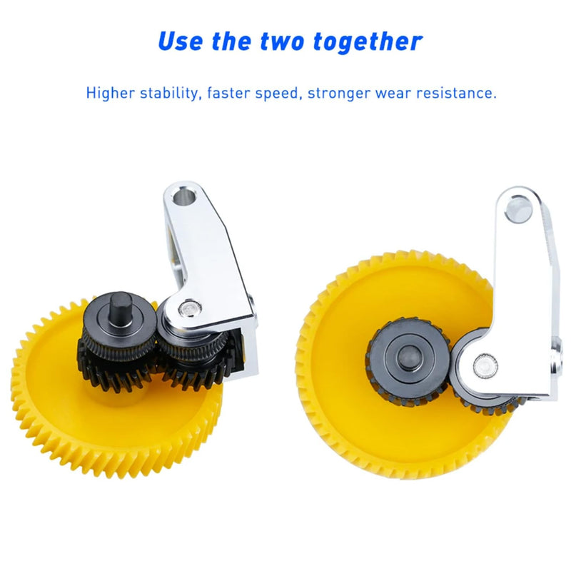 [Australia - AusPower] - Upgrade Nano Coating Gear Extruder with Aluminum Handle Assembly Drive Gear Extruder for Bambu lab X1 Carbon P1P/P1S 3D Printer 
