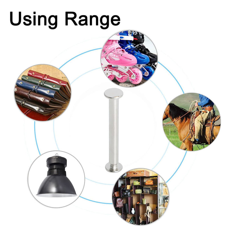 [Australia - AusPower] - Aopin Chicago Binding Screws Binding Post Scrapbook Photo Albums Screw Post Fit for 0.2inch(5mm) Hole Dia, Female M4x25mm Butt Screw for Binding Leather Saddles Purses Belt Repair, Silver, 25 Sets 25mm 