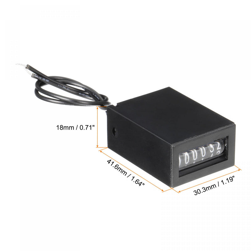[Australia - AusPower] - uxcell Electromagnetic Counter 6 Digits 0-999999 Counting Range Electronic Pulse Counter Digital Totalizer DC 7-24V 