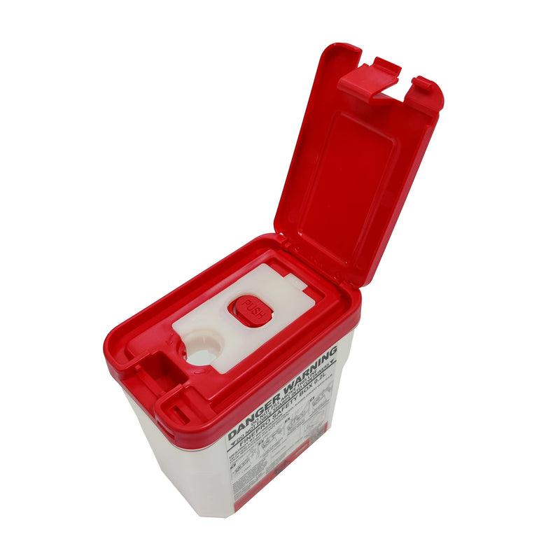 [Australia - AusPower] - 0.2L Size Portable Pen-Needle Disposal Container Diabetes Care (0.2L, Red+Clear, 1) 0.2L 