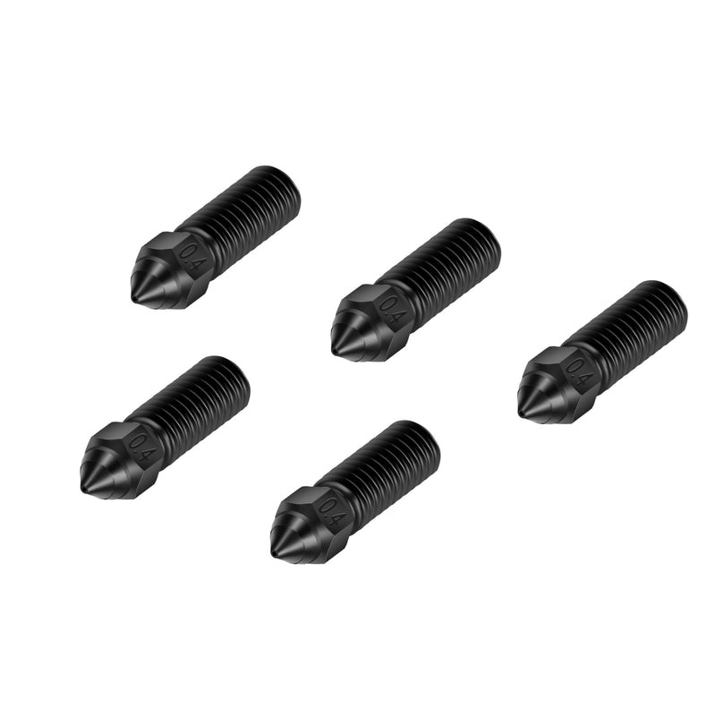 Official Creality K1 Nozzle Kits, 5PCS Ender 3 V3 KE 3D Printer Hardened Steel Nozzles 0.4mm, High-Speed Printing and High Flow Extruder Nozzles for Creality K1 / K1 Max/CR-M4 / CR-10 SE