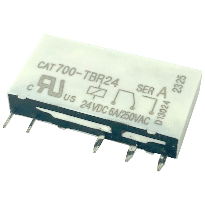 15-Pack CAT700-TBR24 Relay - 24VDC 6A/250VAC 5-Pin - Compatible for Allen-Bradley, Industrial Control Panels, HVAC & Automation Systems 15