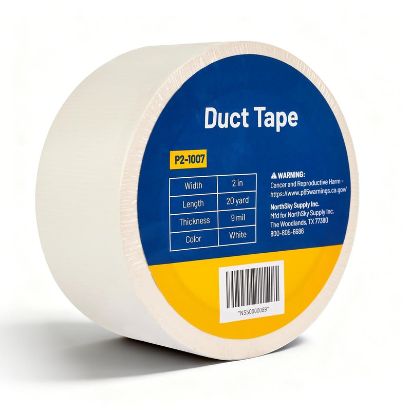 NORTHSKY Duct Tape, 2 in × 20 yd, White