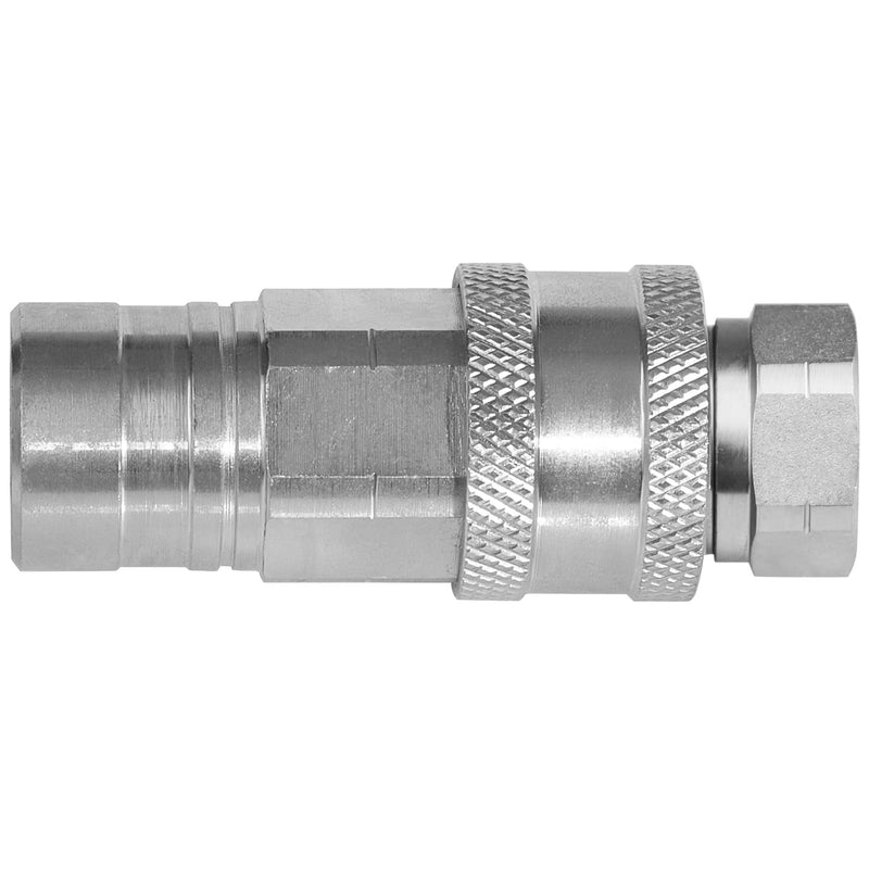 [Australia - AusPower] - 1/4" Ag ISO 5675 Hydraulic Quick Connect Pioneer Style Couplers & 1/4" NPT Thread,Interchangeable with ISO 5675 Series Poppet Seal,Ball Seat Valve Coupler Fittings 