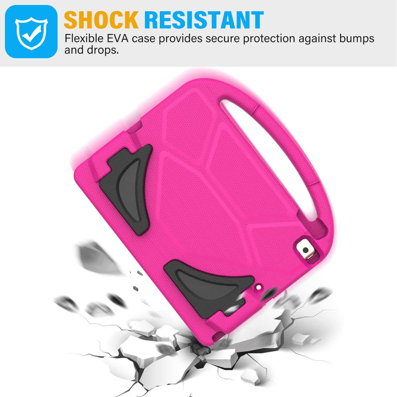 [Australia - AusPower] - SUPLIK Kids Case for iPad 9th/8th/7th Generation - iPad 10.2 inch 2021/2020/2019 Case with Built-in Screen Protector, Durable Shockproof Handle Stand Kids Case for Apple iPad 7/8/9 Gen, Pink 