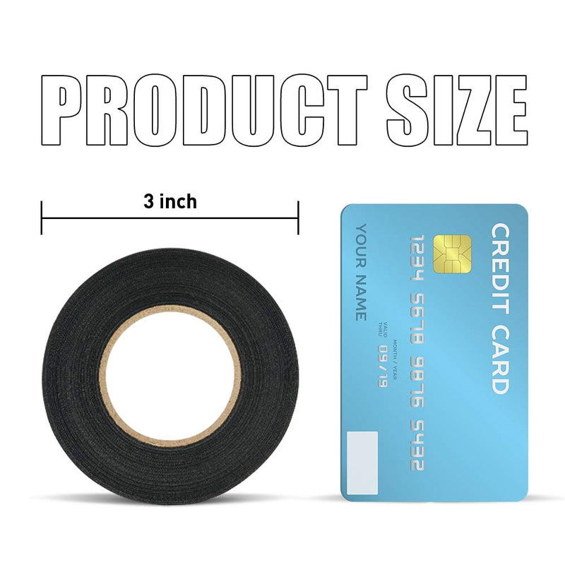 [Australia - AusPower] - Wire Harness Automotive Cloth Tape - Adhesive High Noise Resistance Heat Proof Chemical Fiber Fabric Electrical Tape for Wrapping Wiring Harness/Insulation/Car Engine (0.75″82′Pack of 1 Piece) 
