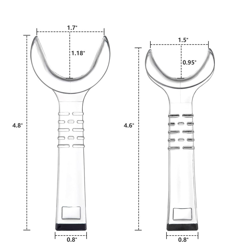[Australia - AusPower] - JMU Dental Buccal Cheek Retractor Mouth Opener Small, T-Shape Autoclavable Intraoral Cheek Lip Retractor, Clear S 1 