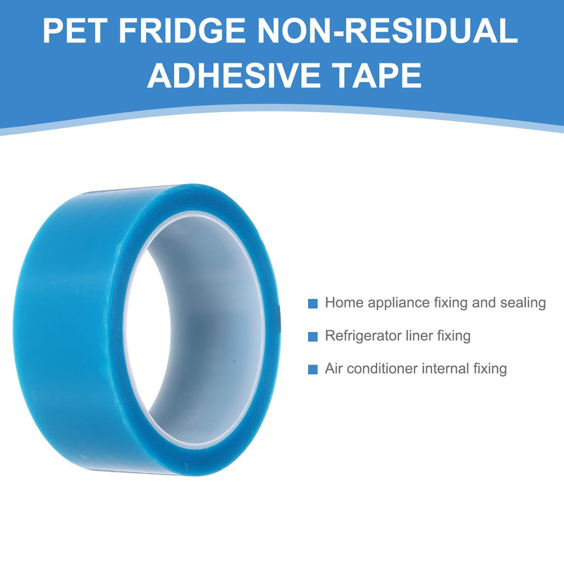 PATIKIL 40mm x 50m Refrigerator Tape PET Fridge Non-Residual Adhesive Tape for Fixing Drawer Refrigerator Air Conditioner Printer Sky Blue