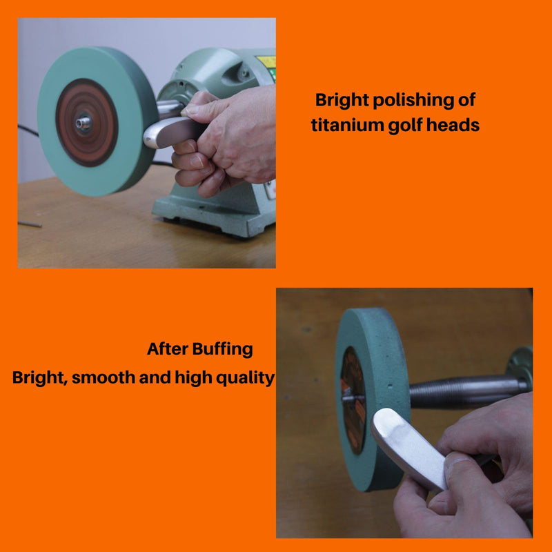 Elastic Polyurethane Buffing Wheels 6 Inch 2000 Grit. for Mirror Polished Stainless Steel, Copper etc. Silicon Carbide Abrasive. for Bench Grinder Polishing Machine. 1/2 Inch Arbor