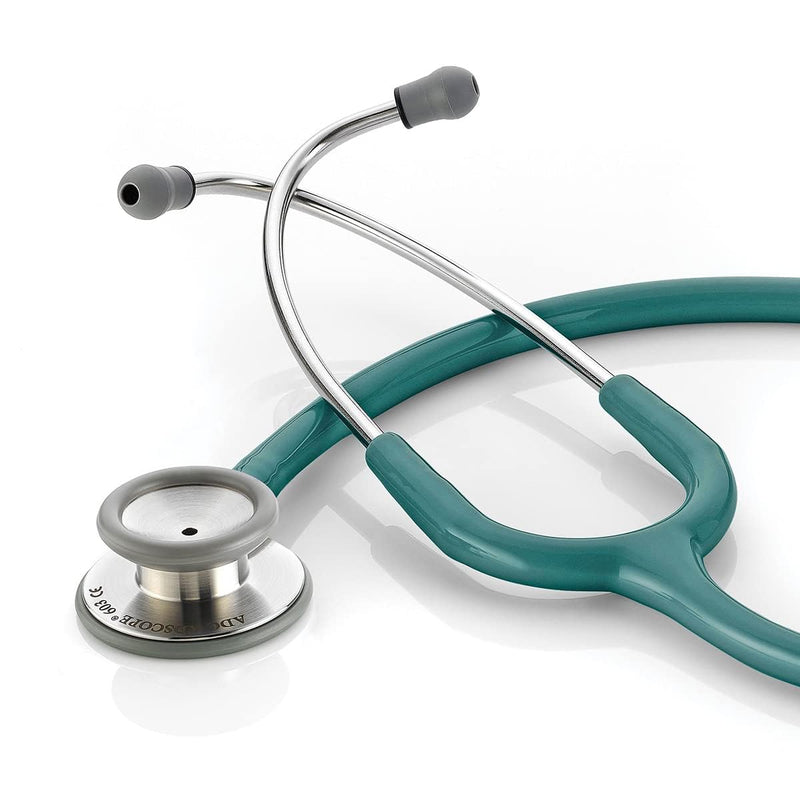 [Australia - AusPower] - ADC Adscope 603 Clinician Stethoscope with Tunable AFD Technology, 31 inch Length, Teal 