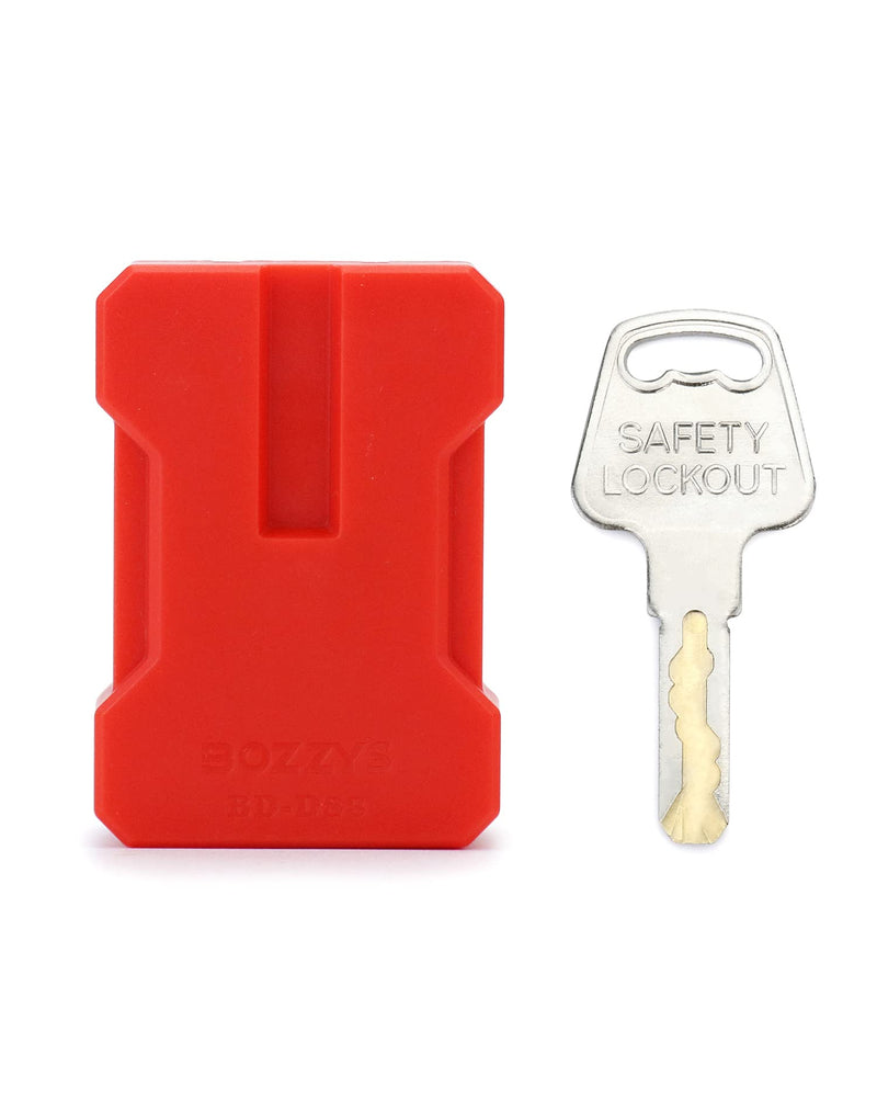 [Australia - AusPower] - QWORK Electrical Cord Plug Lockout Device for Electrical Cord, 2 Pack Plug Locking Safety Lock Fits 2 & 3 Prong Plugs, Electrical Shutdown Service American Standard, Built-in Lock Cylinder, Dual Key, 
