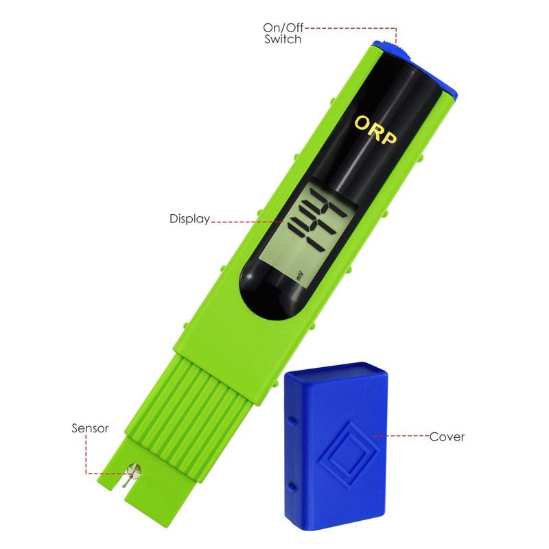 [Australia - AusPower] - Pen Type ORP Meter Tester Redox ±1999mV Range Include Calibration Solution 