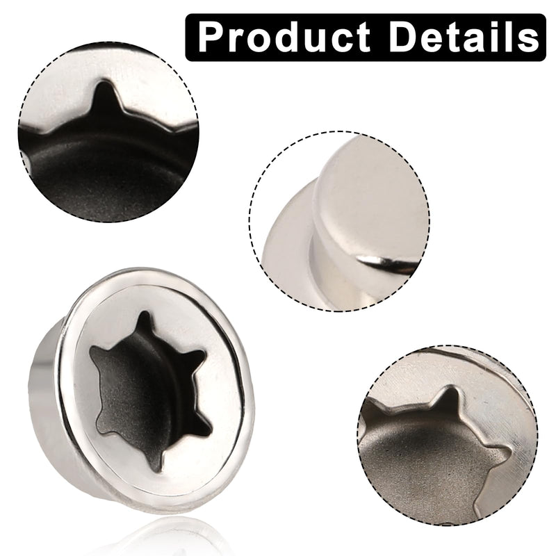 [Australia - AusPower] - Push on Pushnut Cap Fits 5/8 Inch Axles, 4 Pack Spring Steel Permanent Washer Caps with Mechanical Zinc Plating for Hand Trucks, Rolling Bins and Lawn Push Wagons,Alternative for Cotter Pins 