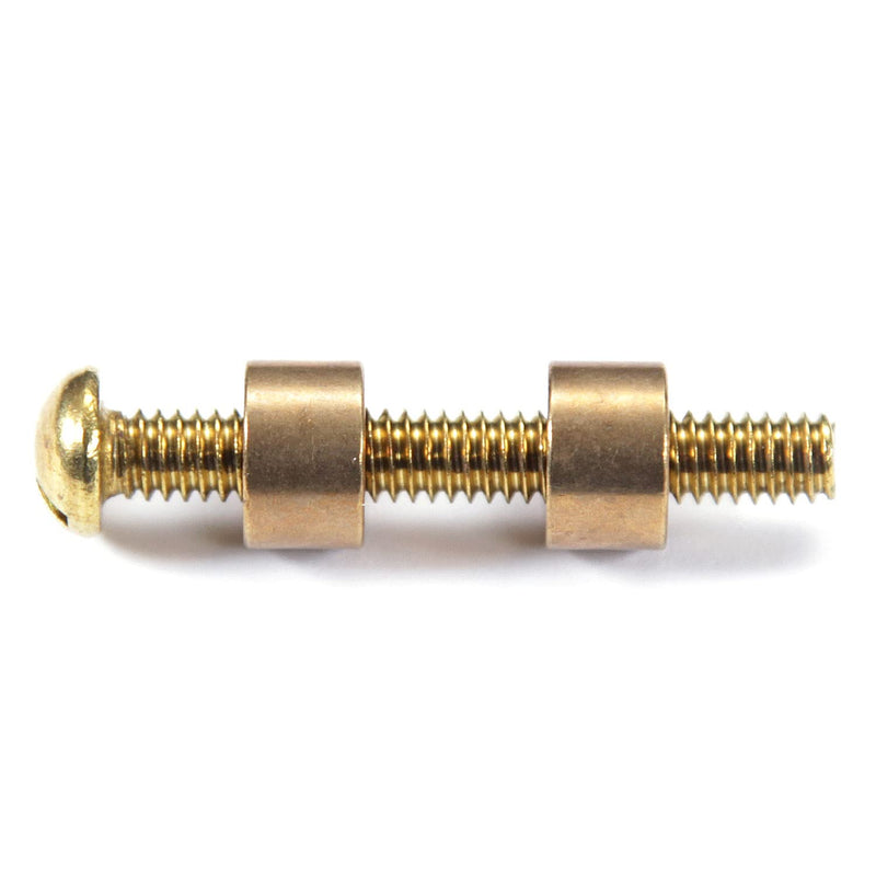 [Australia - AusPower] - Loveless Fasteners for DIY Handles & Knife Handle Repair - USA Size (0.312 x 8-32US x 1.15 Inch) - (Brass/Brass) - (10 Pk) (0.312 x 8-32US x 1.15 Inch) (10)(Brass Heads/Brass Screw) 