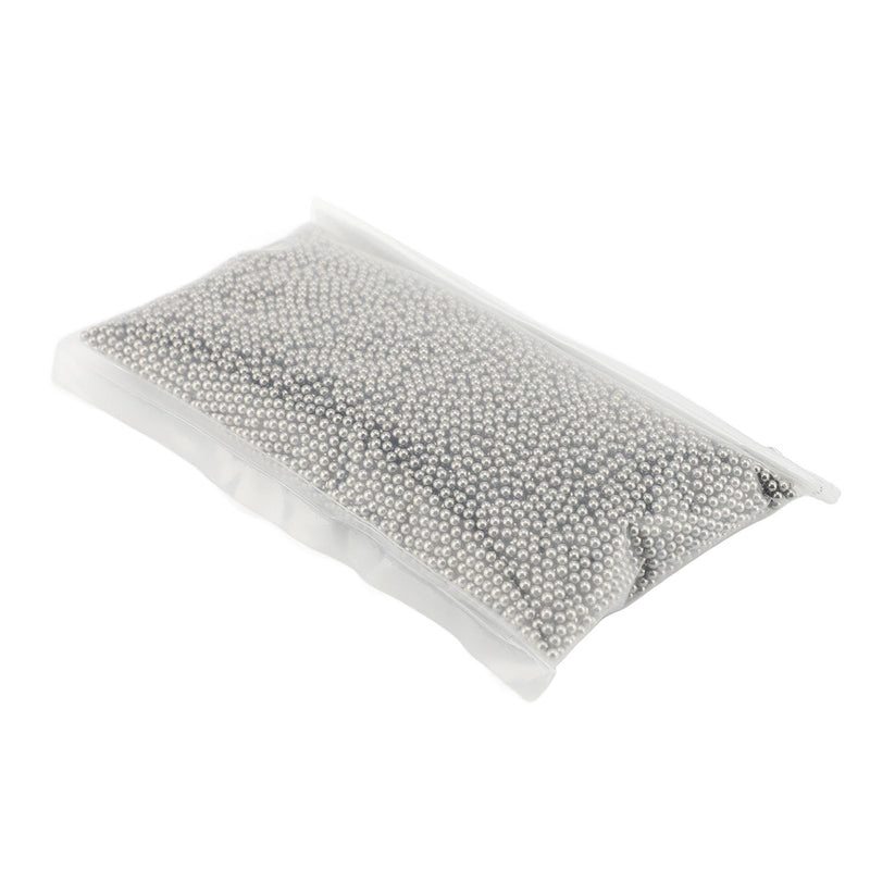 Stainless Steel Polishing Beads, Multifunctional Round Jewelery Polishing Beads Jewelery Polishing Accessories for Burr Removal for Jewelery Processing for Polishing Gold and Silver (2 mm / 0.08 2 mm / 0.08 inch size