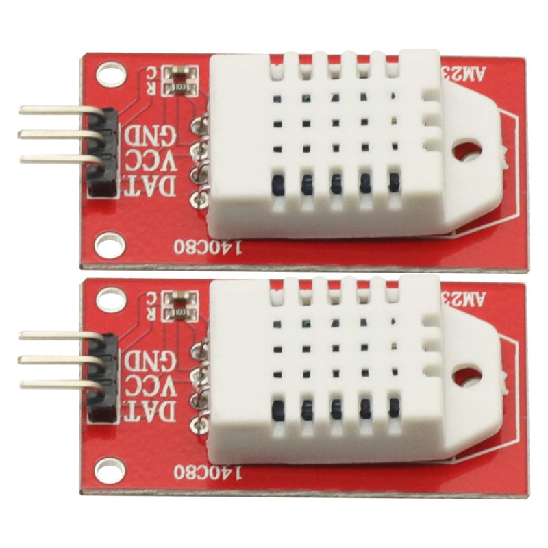 [Australia - AusPower] - 2 Pcs AM2302 DHT22 Digital Temperature and Humidity Sensor Module 5V Single Bus Interface for arduino,Temperature Humidity Sensor 