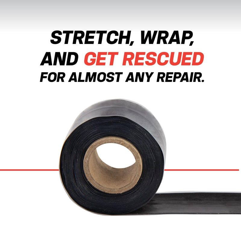 Bond It Rescue Tape, Self-Fusing Silicone Tape, Emergency Plumbing Pipe & Radiator Hose Repair, Electrical Insulation, Waterproof, 950PSI, 1" Width x 36' Length x 0.02" Thick, Clear White 1" x 36' x 20mil