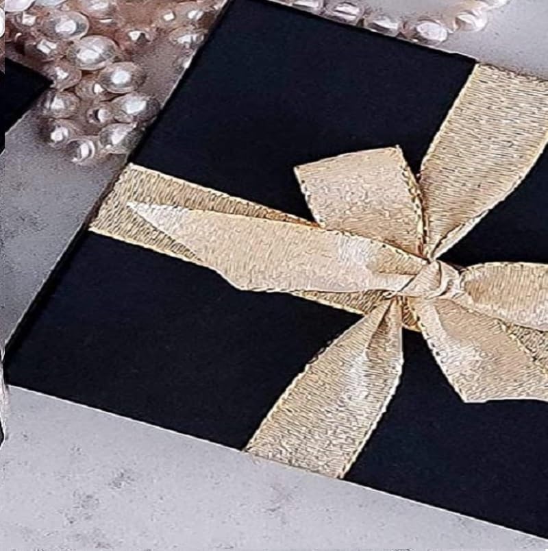 RJ Displays 15 Pack Cotton Filled Black Matte Color Paper Cardboard Jewelry Necklace, Bracelet, Watches, Belt Buckles, Pocket Watches Gift and Retail Display Boxes Size: 5 3/8" x 3 7/8" x 1" Inch Matte Black