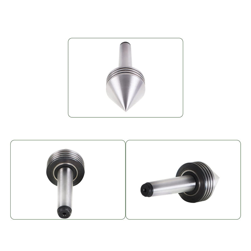 [Australia - AusPower] - Live Center MT2 60 Degree 2-1/2 x 1-11/16 Fit for Metal Lathe CNC Work 