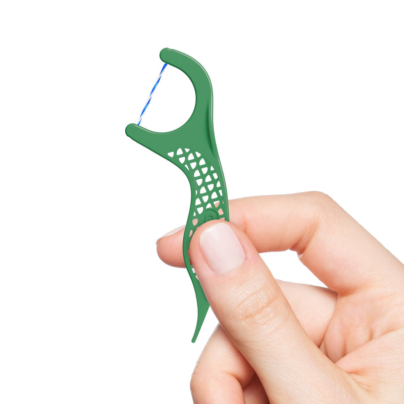 [Australia - AusPower] - GUM Twisted Mint Floss Picks - Twisted Threads, Shred-Resistant Floss, Easy Grip Handle, 150 Count (Pack of 1) 150 Foot (Pack of 1) 