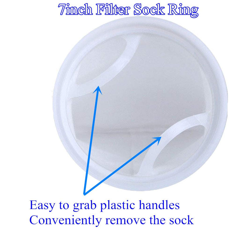 [Australia - AusPower] - 7 Inch Ring by 32 Inch Long Felt Filter Sock Bags 1 Micron - Industry,Chemical, Water Liquid Filters -1Pack (1 Micron) 