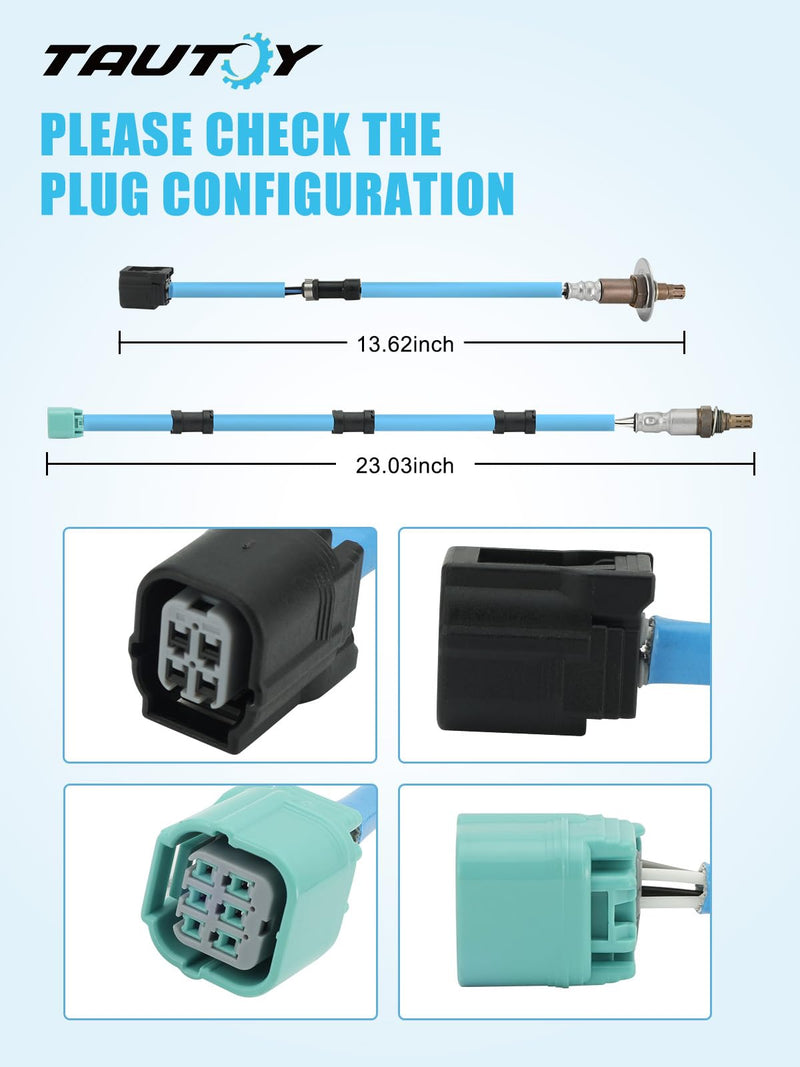 [Australia - AusPower] - TAUTOY 2PCS 234-9062 234-4359 O2 Oxygen Sensor Upstream and Downstream (2.4L L4) for Honda CRV 2007 2008 2009,36531-RZA-013,36532-RZA-004 