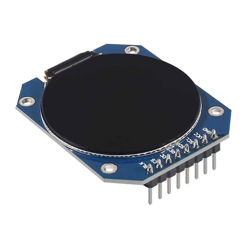 [Australia - AusPower] - 2PCS DC 3.3V 1.28 inch TFT LCD Display Module Round RGB 240 * 240 GC9A01 Driver 4 Wire SPI Interface 240x240 Resolution Adapter PCB for Arduino 