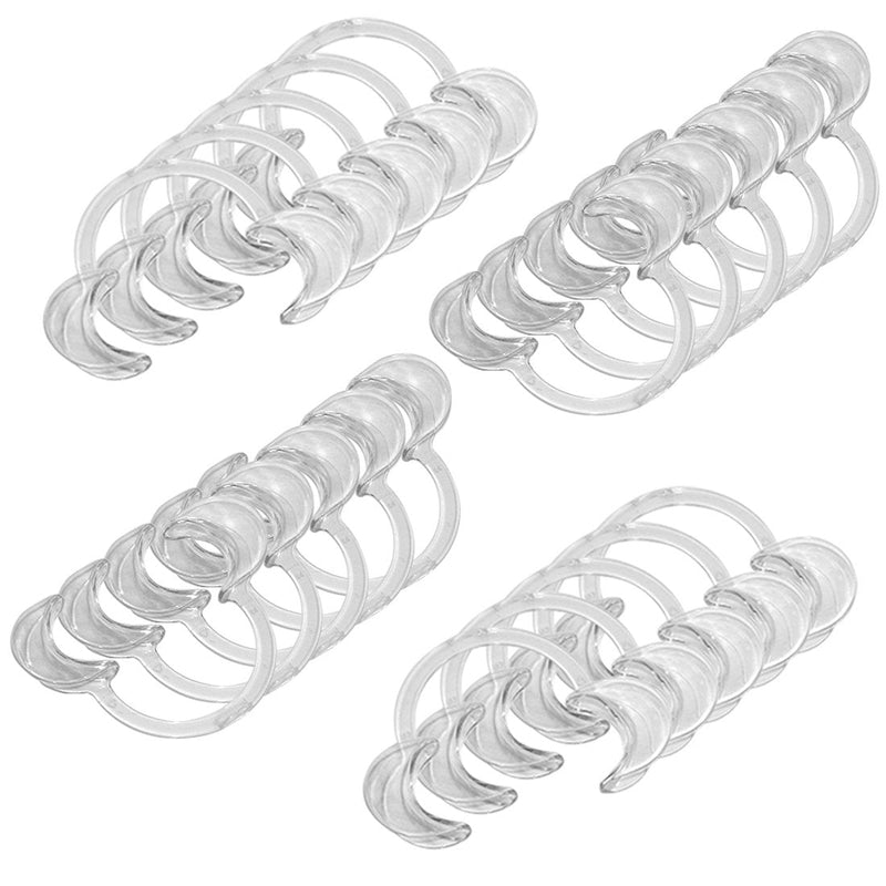 [Australia - AusPower] - EZGO 20 Pieces (Size L) C-Shape Teeth Whitening Cheek Retractor, Disposable Dental Mouth Opener, Dental Lip Cheek Retractor for Mouthguard Challenge Game 