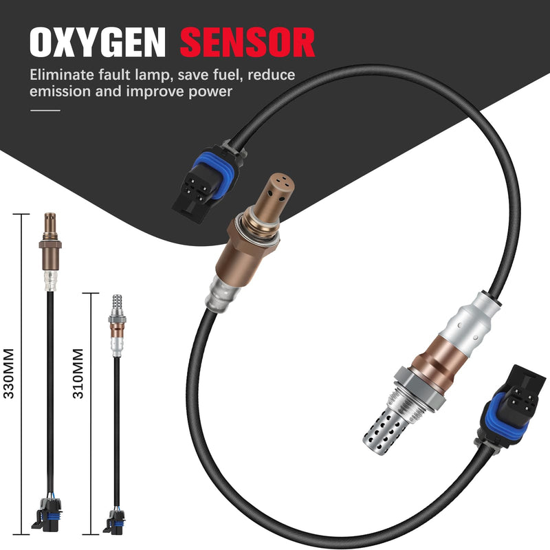 [Australia - AusPower] - O2 Oxygen Sensor Upstream Downstream Compatible with for Chevy Camaro 1998-2002, for Pontiac Firebird 1998-2002 AFS123 234-4087 234-4818 