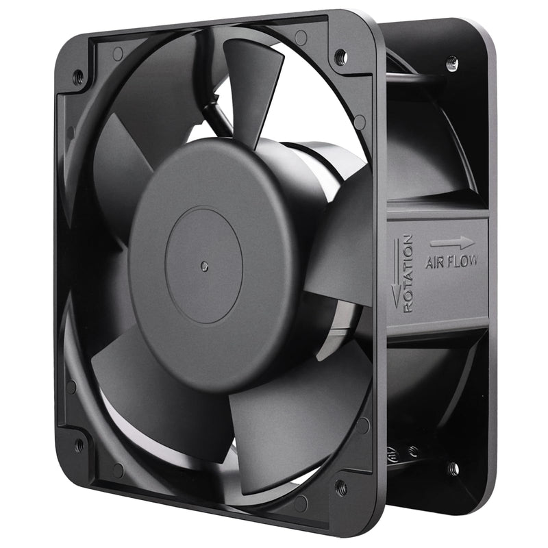 GDSTIME AXIAL 15050 Muffin Fan, 120V AC 150mm x 50mm, Dual Ball Bearing | 110V 115V, ON/OFF Switch, 150x150x50mm, High Speed, for Air Hockey Table, Generator Box Cooling Ventilation Exhaust Projects