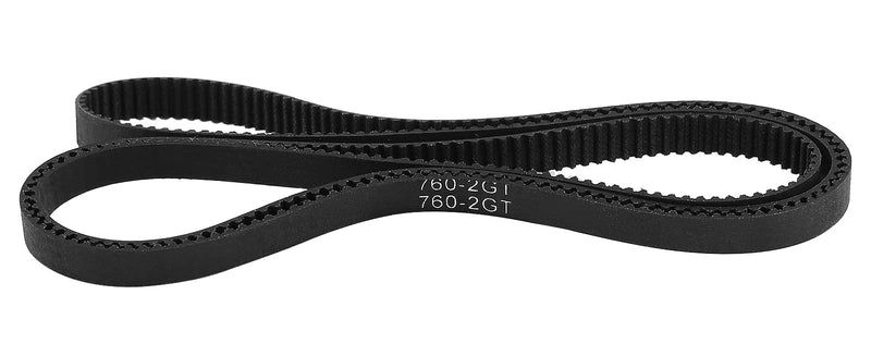 [Australia - AusPower] - GT2 Timing Belt 760mm Black Cogged Rubber Geared Belt 6mm Cog Drive Belt for 3D Printers (760-2GT-6) 