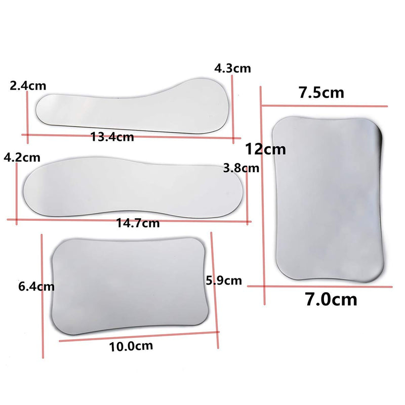 [Australia - AusPower] - Dental Photography Mirrors Stainless Steel & 10Pcs T-shape Retractor Mouth Opener 