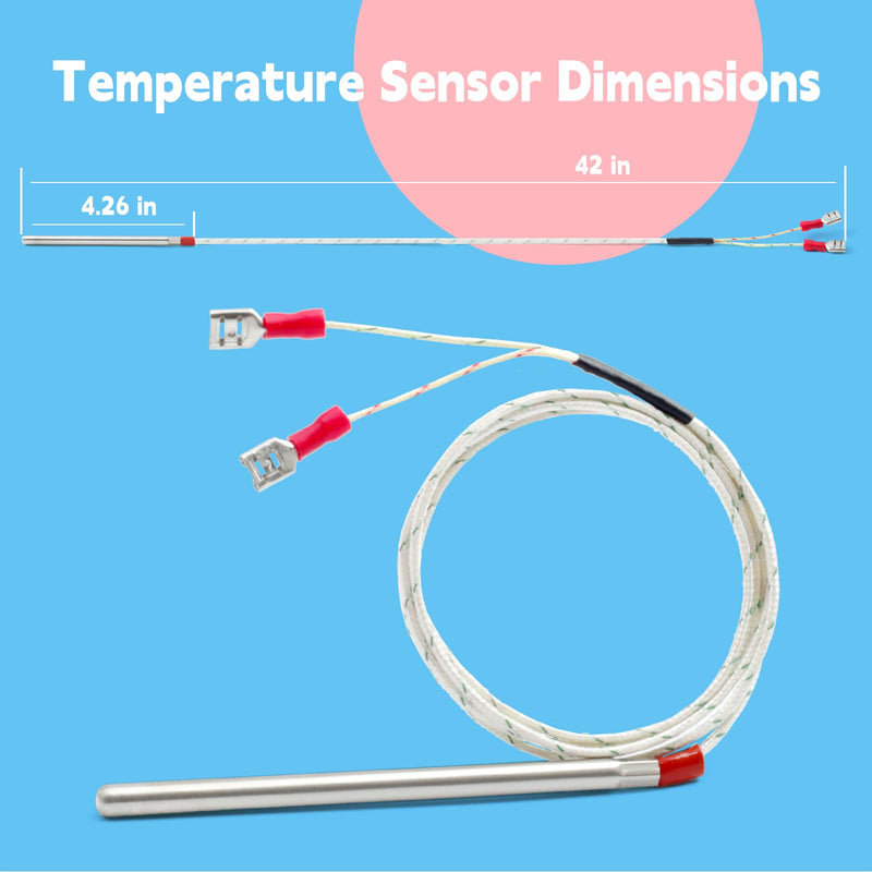 [Australia - AusPower] - 353589-1 Temperature Sensor Probe Compatible with Vulcan Hart Commercial Oven WKGD ECO2D ECO4D ECO6D GCO2D GCO4S SG4D SG6D VC4EC VC4GD VC4GS VC6EC VC6ED Replace 44-1235 00-353589-00001 VH353589-1 