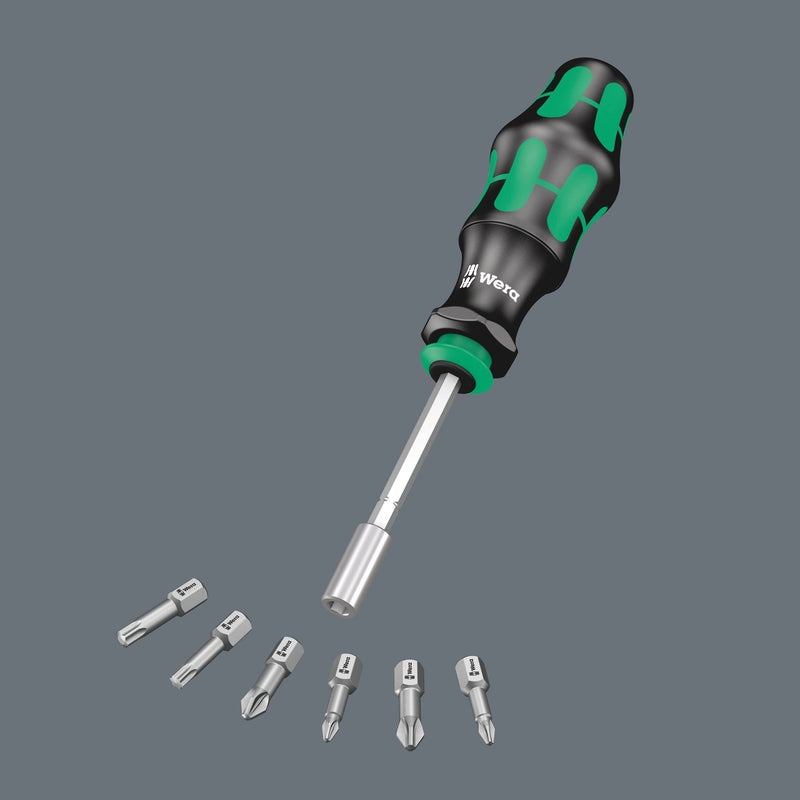 Wera 05073240001 Kraftform Kompakt 28 Sb Combi-Driver With Magazine Classic