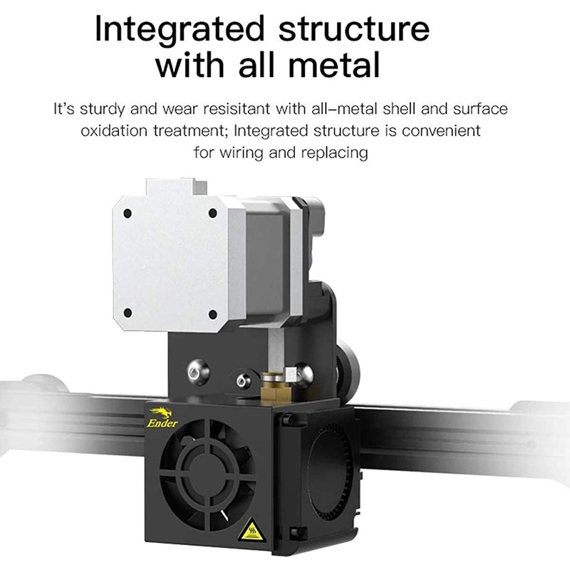Creality Direct Drive Extruder Upgrade Kit for Ender-3 / Ender-3 Pro, Full Assembled of MK8 Extruder, Hotend, 42-40 Stepper Motor, Fan, V-Slot Wheels Carriage, Cables